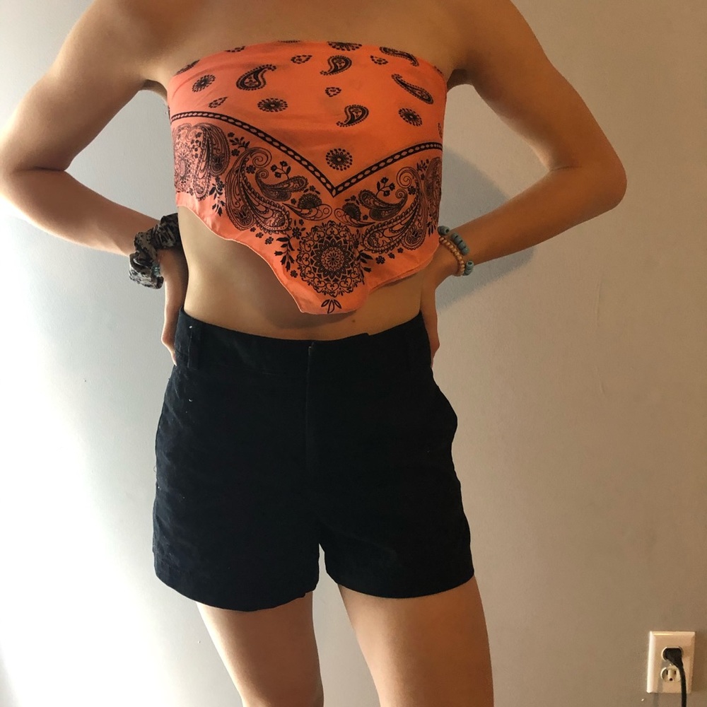 Black High-Waisted Shorts
